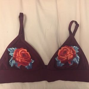 VS Pink Floral Bralet